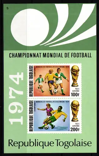 Togo Block 81 postfrisch Fußball WM #IR557