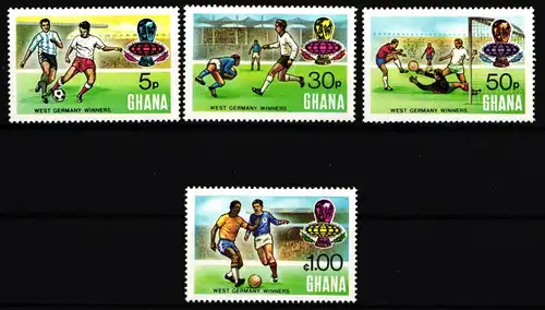Ghana 581-584 postfrisch Fußball WM 1974 #IR572