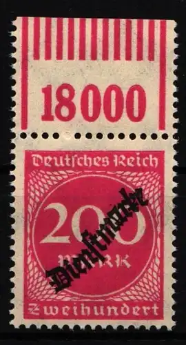 Deutsches Reich Dienst 78 W OR postfrisch 1/11/1 #IR679