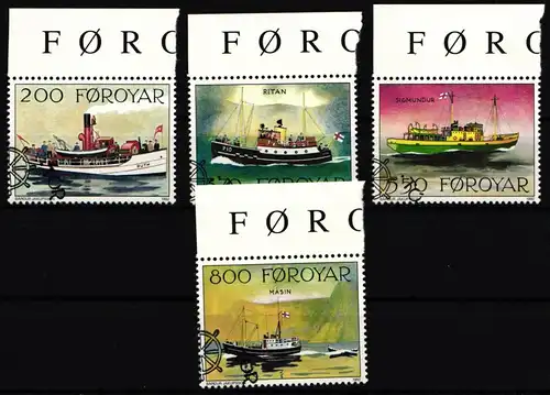 Färöer 227-230 postfrisch Schiffe #IL860