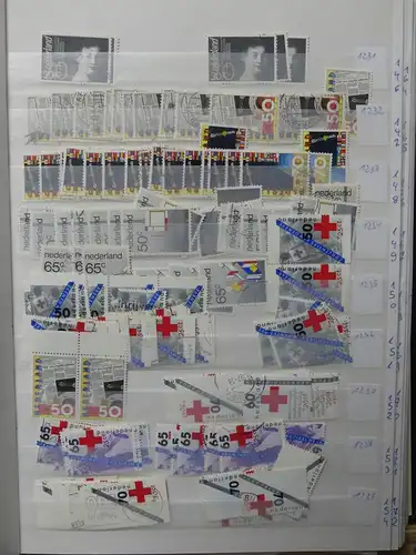 Niederlande Lagerbuch meist gestempelt aber teils auch dual gesammelt #LX485