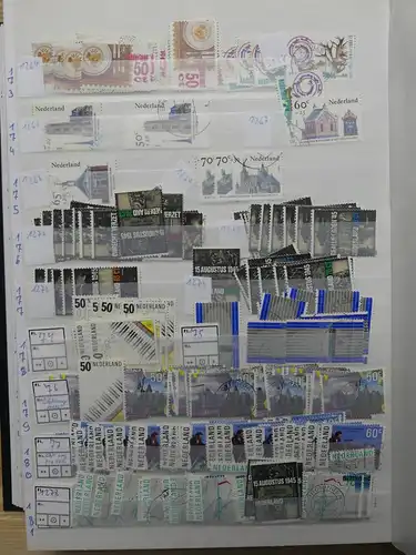 Niederlande Lagerbuch meist gestempelt aber teils auch dual gesammelt #LX485