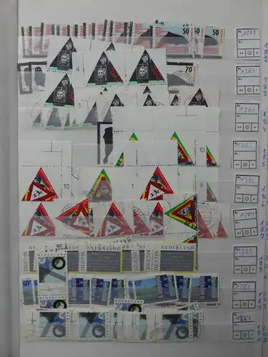 Niederlande Lagerbuch meist gestempelt aber teils auch dual gesammelt #LX485