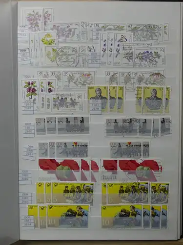 DDR Lagerbuch ab 1976 meist dual gesammelt #LX487
