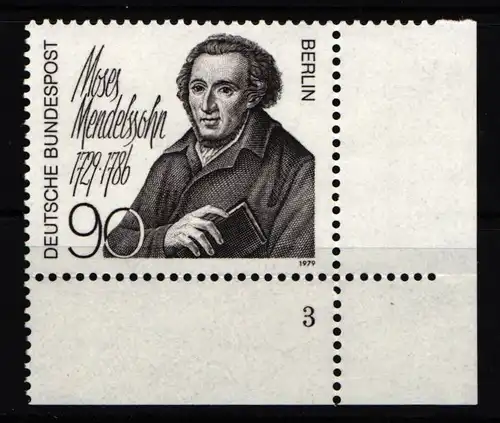 Berlin 601 postfrisch mit Formnummer vorgefaltet #IW603