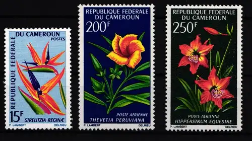 Kamerun 515-517 postfrisch Blumen #II909