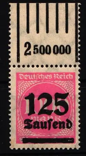 Deutsches Reich 291 a W OR postfrisch - 1/5/1 #IL675
