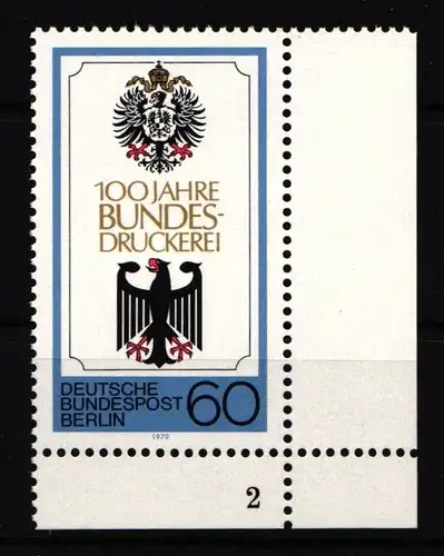 Berlin 598 postfrisch mit Formnummer #IW597