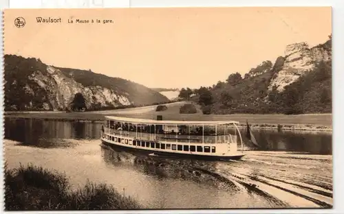 AK Waulsort La Meuse á la gare #PN273