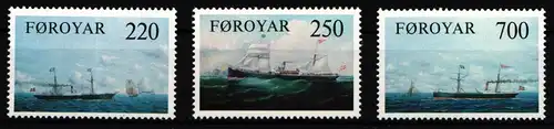 Färöer 79-81 postfrisch Schiffe #IL858