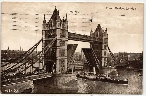 AK London Tower Bridge mit Dampfer 1928 #PN226