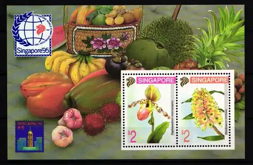 Singapur Block 31 postfrisch Briefmarkenausstellung SINGAPORE ’95 #II903