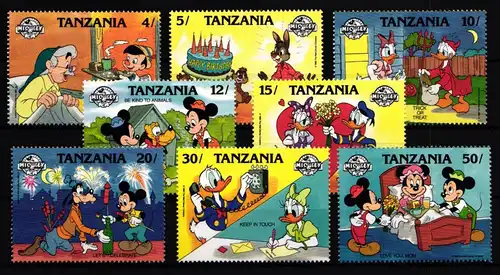 Tansania 488-495 postfrisch Mickey Mouse #II921