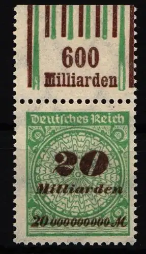 Deutsches Reich 329 A W OR postfrisch 1/4/1 - 1/5/1 #IR489