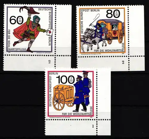 Berlin 852-854 postfrisch mit Formnummer #IW836