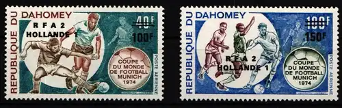 Benin-Dahomey 574-575 postfrisch Fußball WM 1974 #IR522