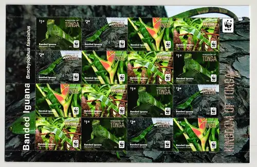 Tonga 2102-2105 postfrisch als ZD Bogen #IP679