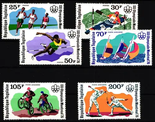 Togo 1168-1173 postfrisch Olympische Spiele #IR583