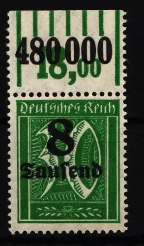 Deutsches Reich 278 W OR postfrisch -1/5/1 #IL609