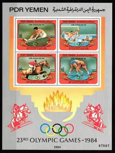 Südjemen Block 22 postfrisch #IP681