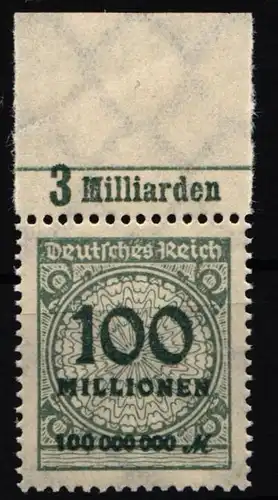 Deutsches Reich 322 A P OR C postfrisch #IR431