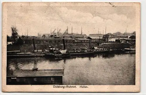 AK Duisburg - Ruhrort Hafen 1928 #PN260
