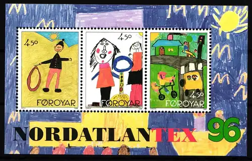 Färöer Block 8 postfrisch Briefmarkenausstellung #IL873