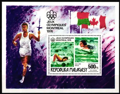 Madagaskar Block 10 postfrisch Olympische Spiele #IR623