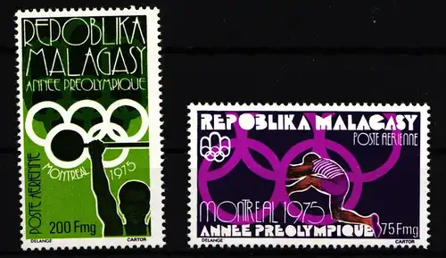 Madagaskar 765-766 postfrisch Olympische Spiele #IR539