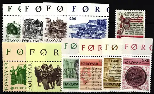 Färöer 59-69 postfrisch Jahrgang 1981 #IL892