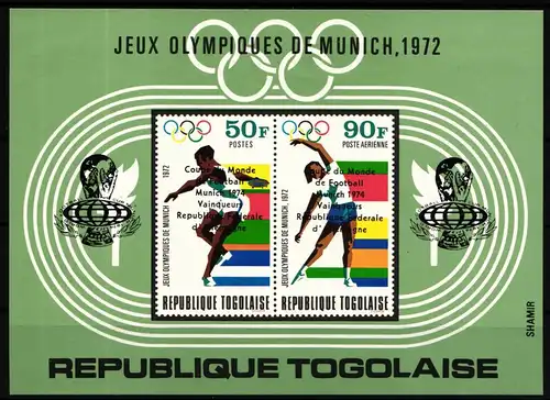 Togo Block 90 postfrisch Olympische Spiele #IR584
