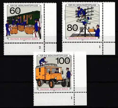 Berlin 876-878 postfrisch mit Formnummer #IW904