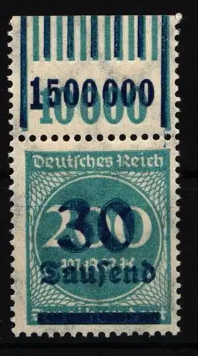 Deutsches Reich 285 W OR postfrisch 1/11/1 - 1/5/1 #IL961