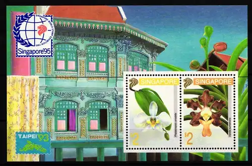 Singapur Block 29 postfrisch Briefmarkenausstellung SINGAPORE ’95 #II904