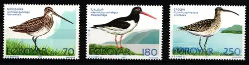 Färöer 28-30 postfrisch Vögel #IL857