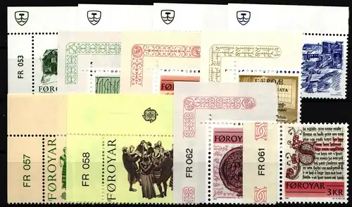 Färöer 48-58 postfrisch Jahrgang 1981 #IL893