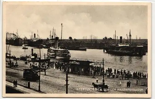 AK Stettin Blick von der Hakenterrasse #PN314