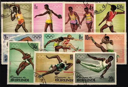 Burundi 125-134 gestempelt Olympische Sommerspiele #IL903