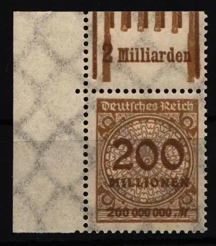 Deutsches Reich 323 A W OR postfrisch 1/4/1 - 1/5/1 #IR419