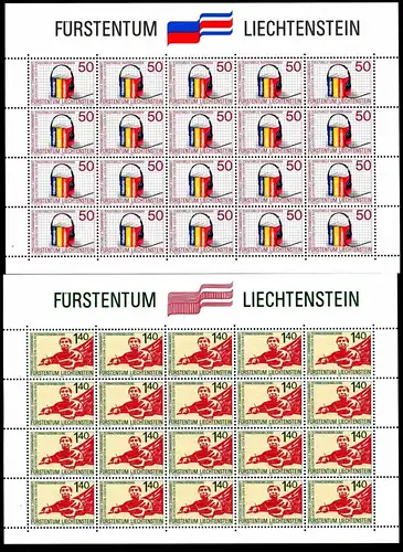 Liechtenstein Kleinbögen 945-946 postfrisch Cept Mitläufer #IG955