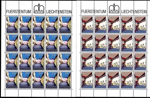 Liechtenstein 919-920 postfrisch als Kleinbögen #IG964