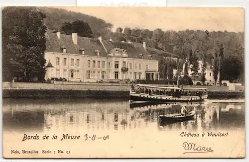 AK Belgien Bords de la Meuse - Château de Waulsort 1903 #PN210