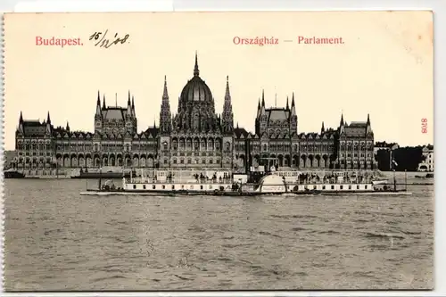AK Budapest Parlament 1908 #PN221
