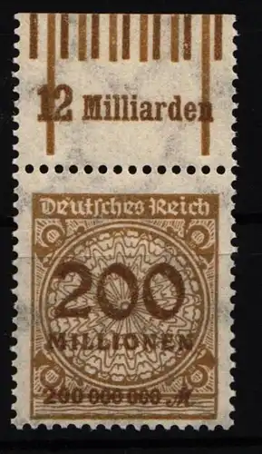 Deutsches Reich 323 A W OR postfrisch 1/4/1 - 1/5/1 #IR420