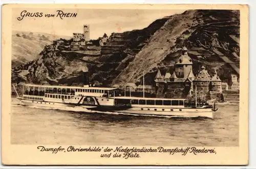 AK Deutschland Dampfer "Chriemhilde"d. Niederländer Dampfschifffahrt 1939 #PN294
