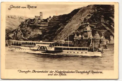 AK Deutschland Dampfer "Chriemhilde"d. Niederländer Dampfschifffahrt 1939 #PN294