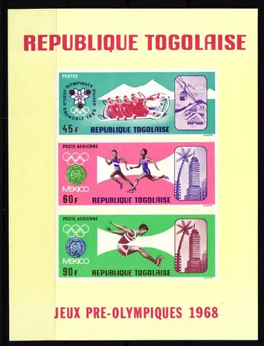 Togo Block 32 postfrisch Olympische Spiele #IR586