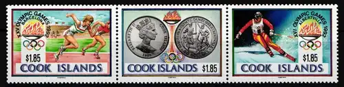 Cook Inseln 1307-1309 postfrisch Dreierstreifen #IP752