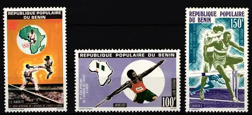 Benin 100-102 postfrisch Westafrikanische Spiele #IR534