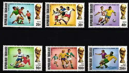 Togo 1017-1022 postfrisch Fußball WM 1974 #IR559